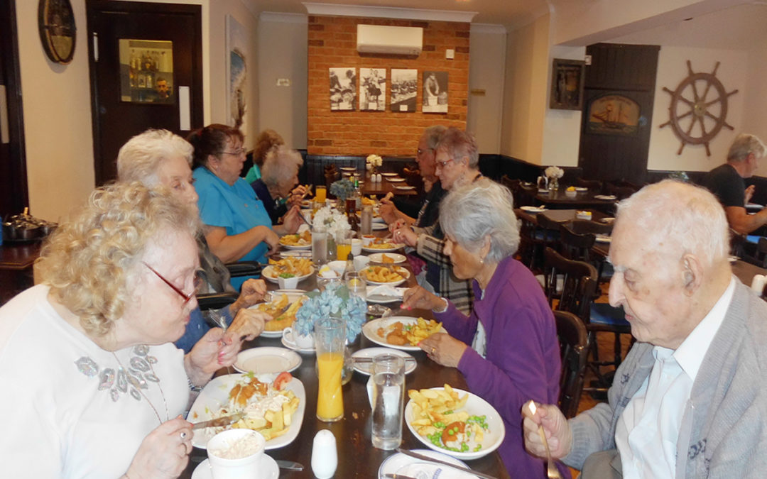Woodstock Residential Care Home residents enjoy a fish and chip trip!