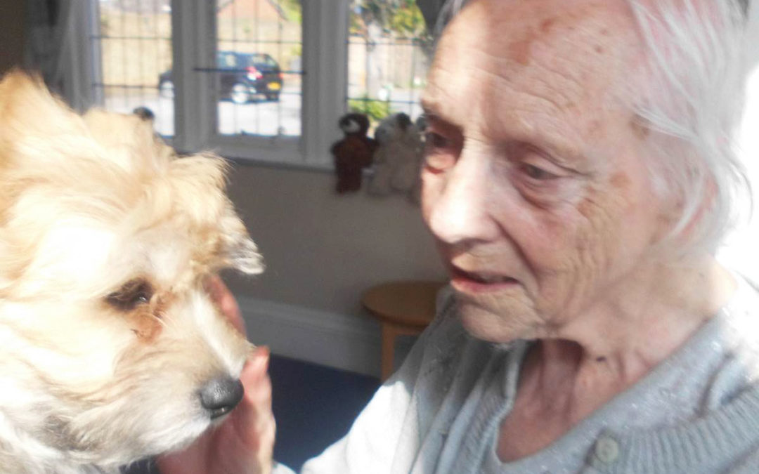 Woodstock Residential Care Home residents welcome marvellous Millie