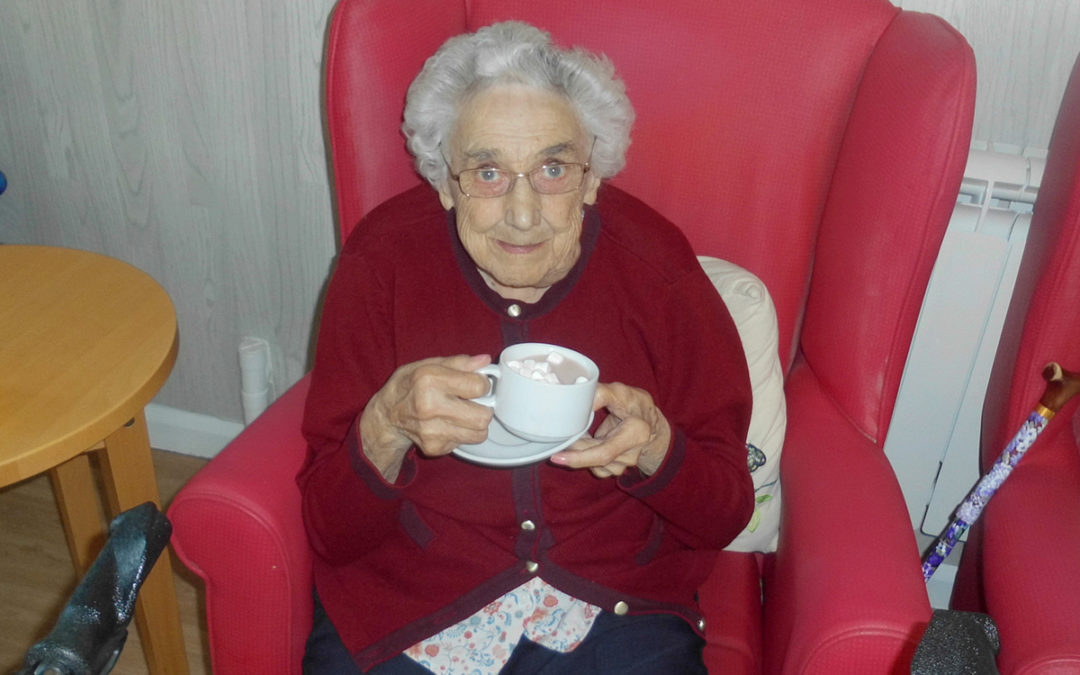 Hot chocolate heaven at Woodstock Residential Care Home
