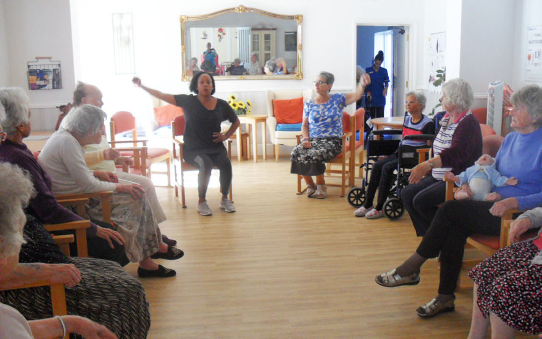 Residents enjoy new Tai Chi class at Woodstock Residential Care Home