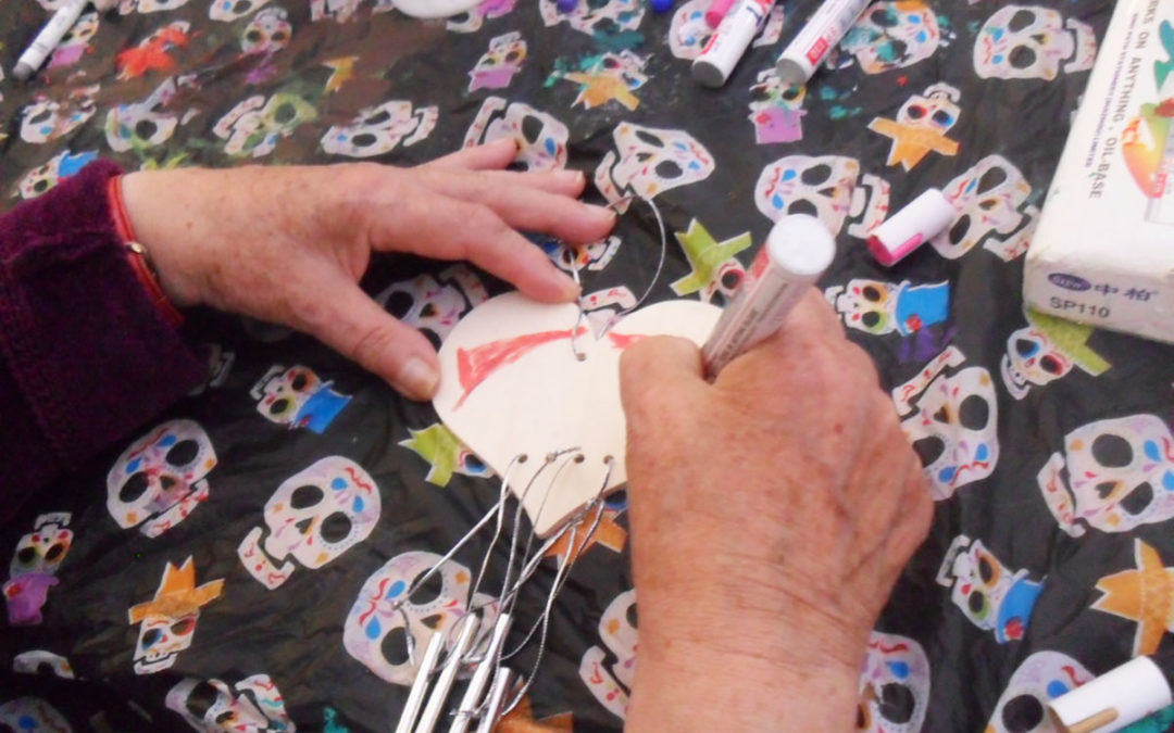 Wind chimes and parachute games at Woodstock Residential Care Home