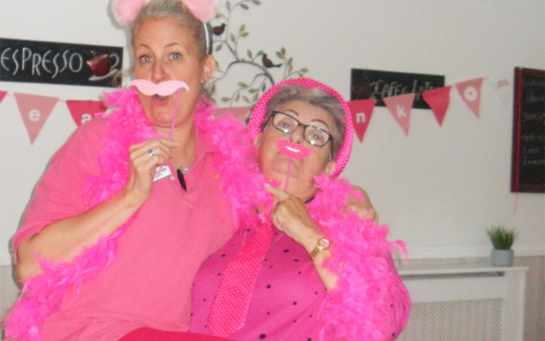 Perfect in pink at Woodstock Residential Care Home
