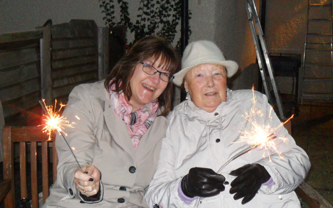 Fireworks party at Woodstock Residential Care Home