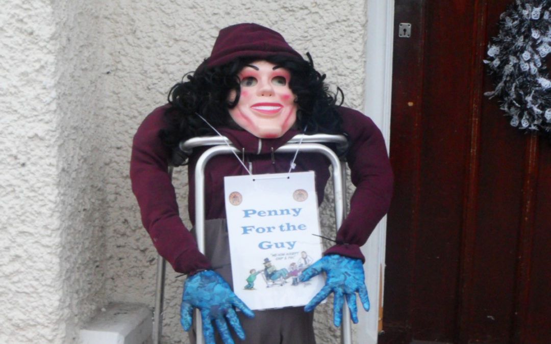 Woodstock Residential Care Home residents create a guy for Halloween