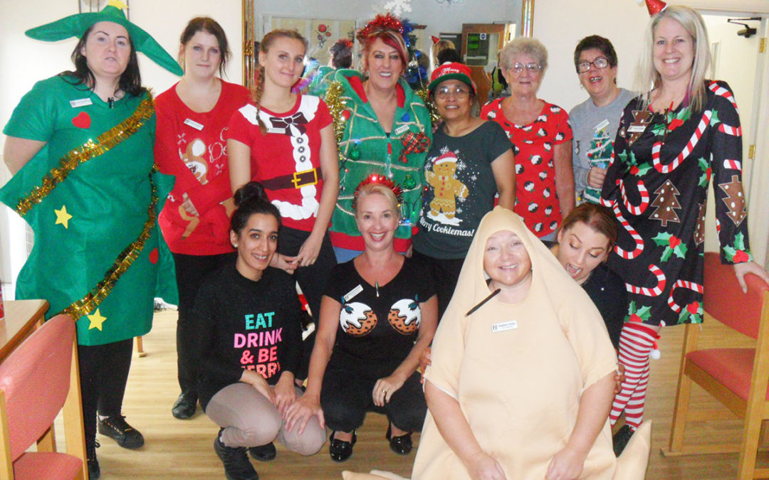 Christmas jumper fun at Woodstock Residential Care Home