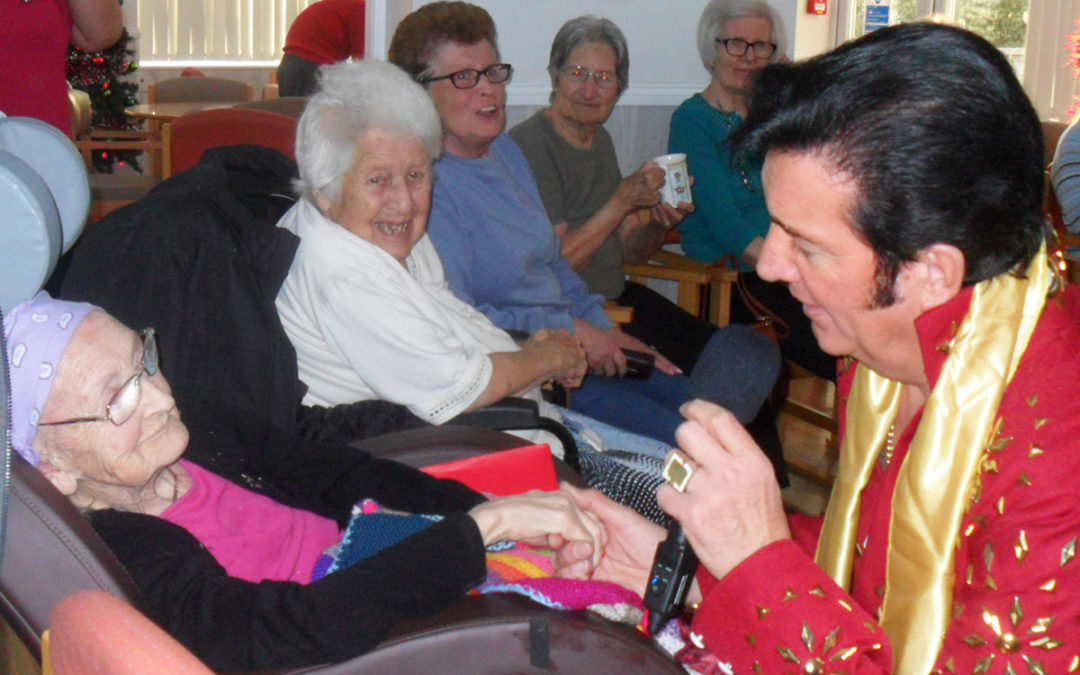 Coffee afternoon with the King at Woodstock Residential Care Home