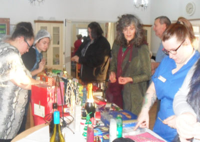Christmas time stalls at Woodstock Residential Care Home