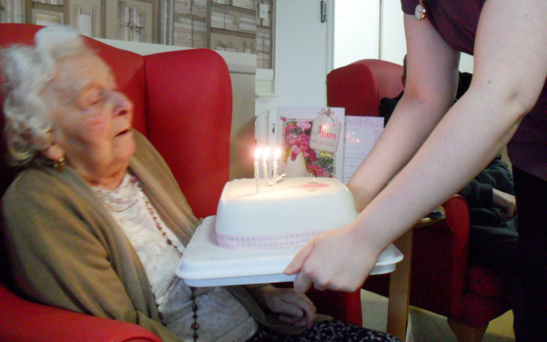 Happy birthday to Lily at Woodstock Residential Care Home