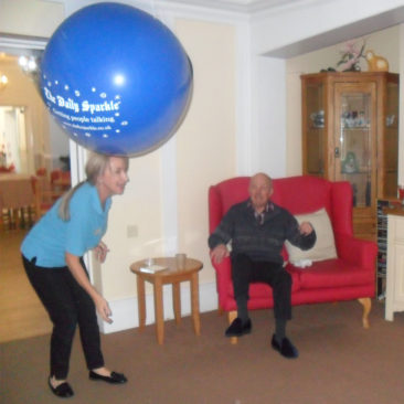 Giant ballon games at Woodstock Residential Care Home 1