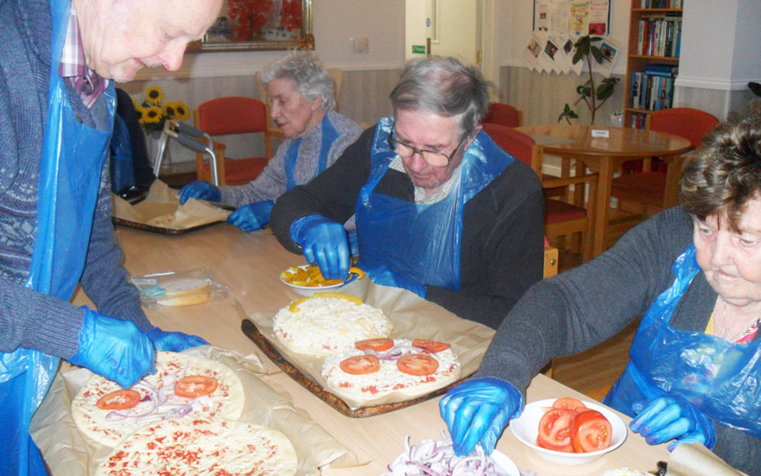 Pizza bake off at Woodstock Residential Care Home