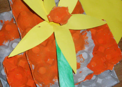 St David's Day daffodil eggbox picture