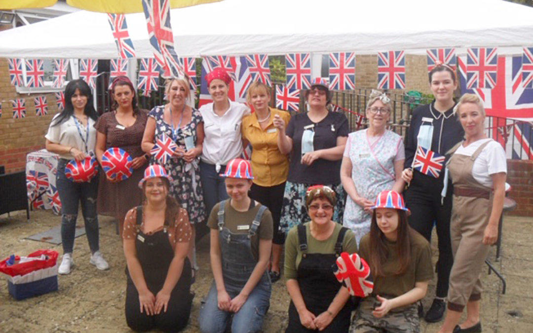 VE Day garden party at Woodstock Residential Care Home