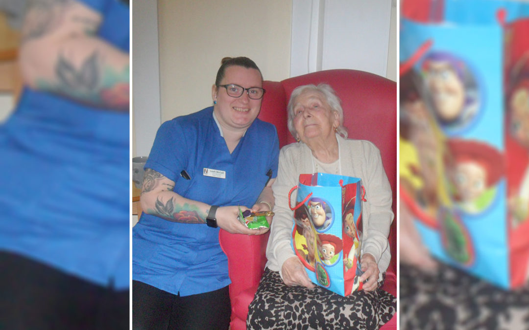 Treats from Lily and family at Woodstock Residential Care Home