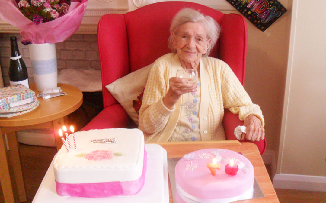 Happy birthday to Kitty at Woodstock Residential Care Home