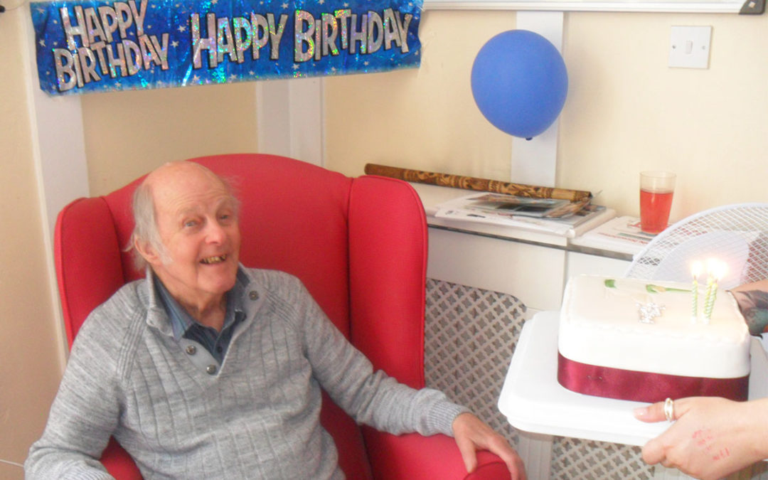 Happy birthday to Jonty at Woodstock Residential Care Home
