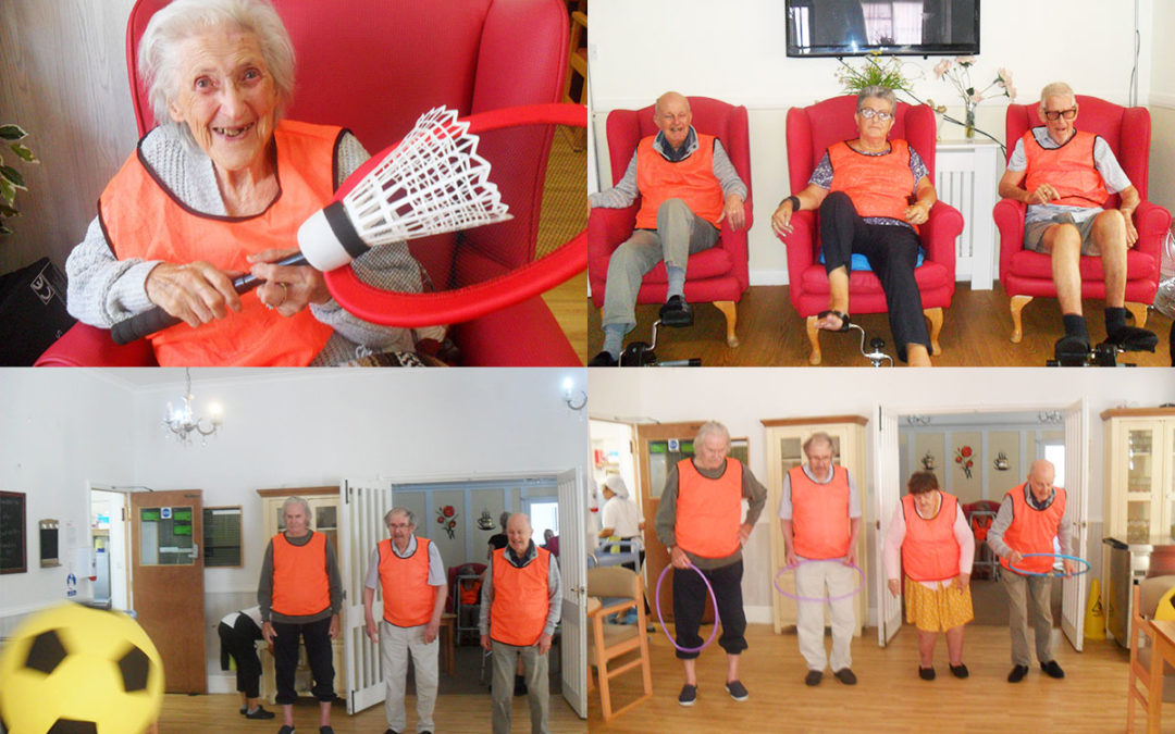 Sports Day competitions at Woodstock Residential Care Home