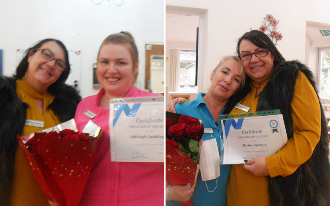 Woodstock Residential Care Home celebrates two Employees of the Month