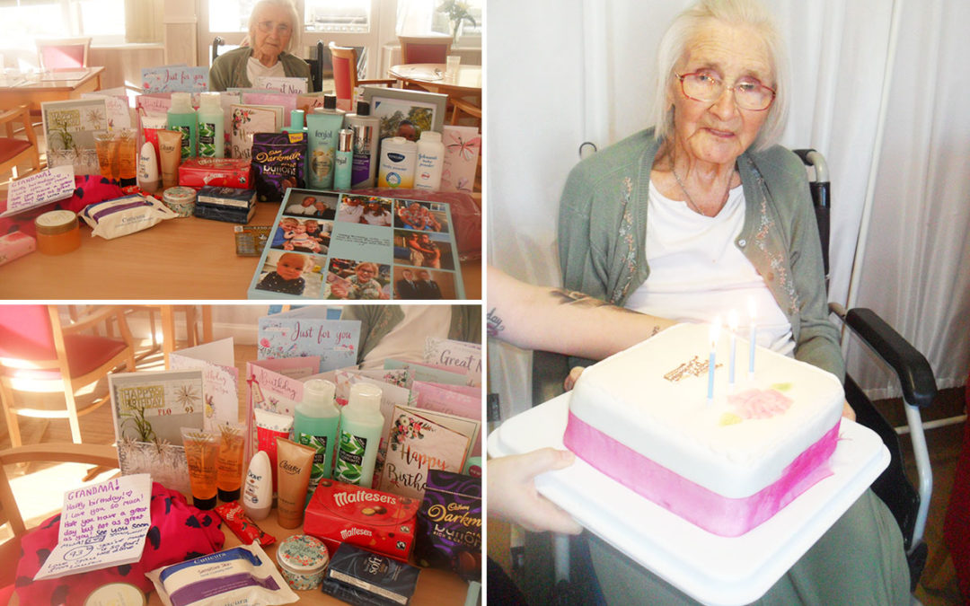 Happy birthday to Florence at Woodstock Residential Care Home