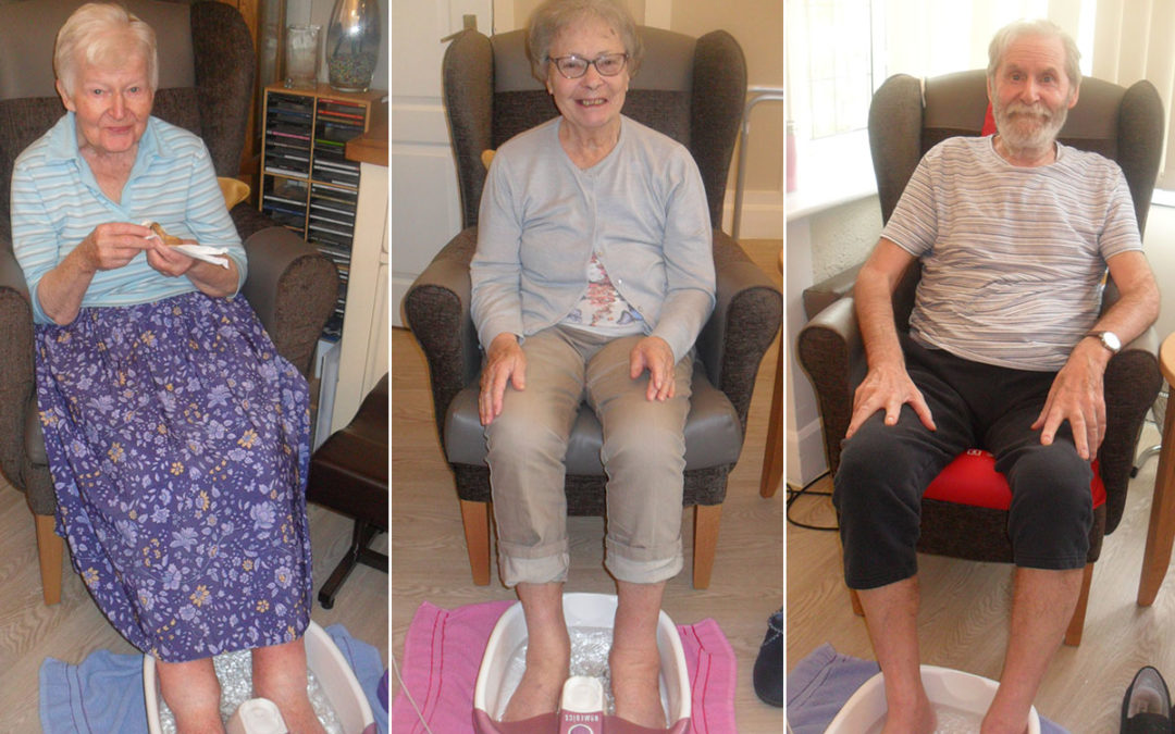 Woodstock Residential Care Home residents enjoy pampered feet