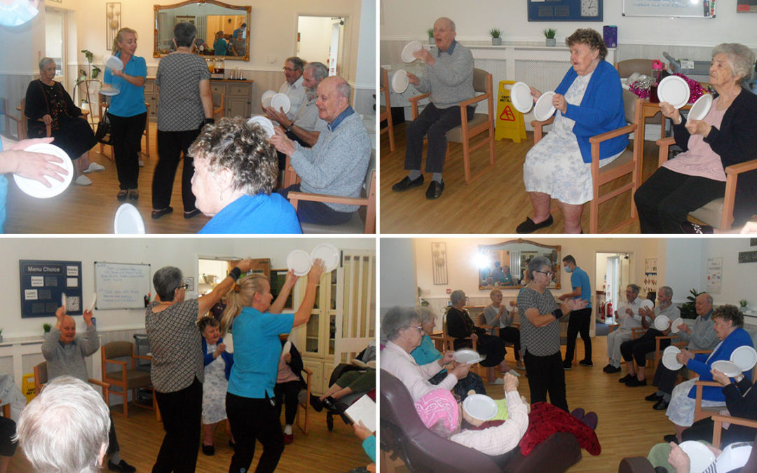 Woodstock Residential Care Home residents enjoy some lively exercises