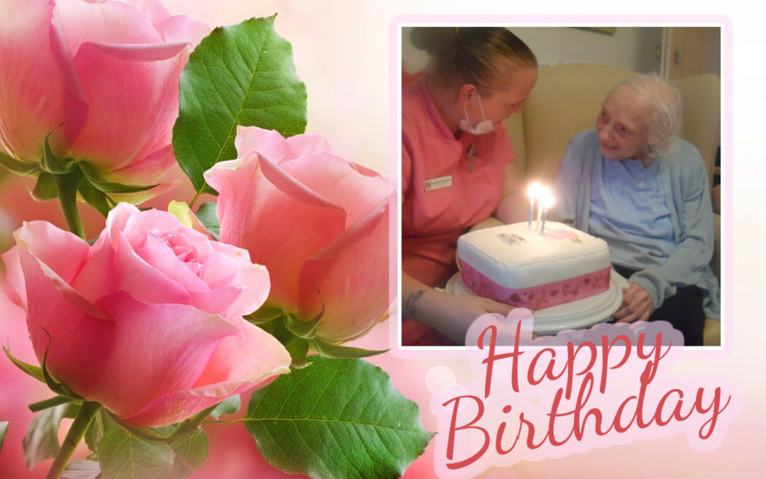 Many happy returns to Irene at Woodstock Residential Care Home