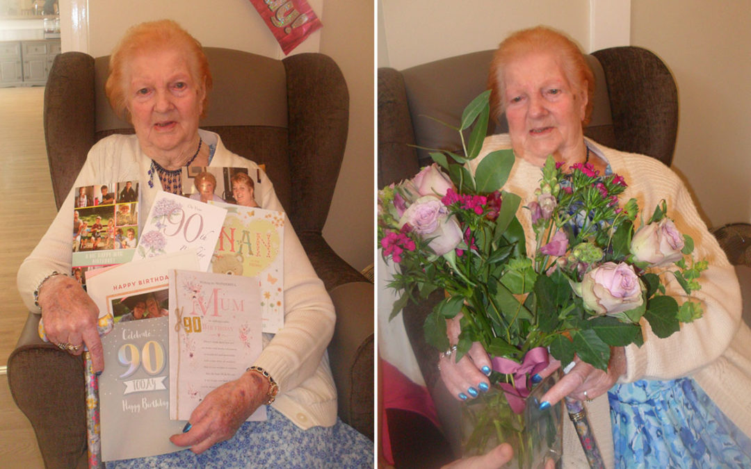 Happy birthday to Vera at Woodstock Residential Care Home
