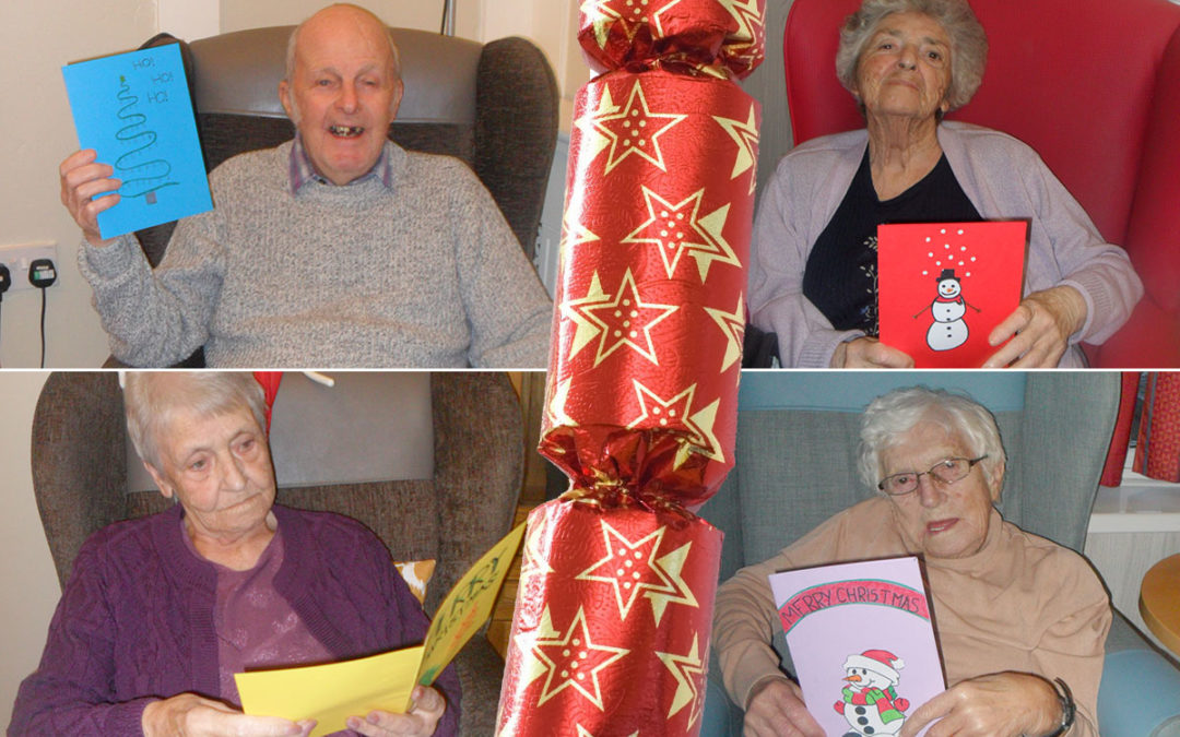 Woodstock Residential Care Home receive Christmas cards from local school