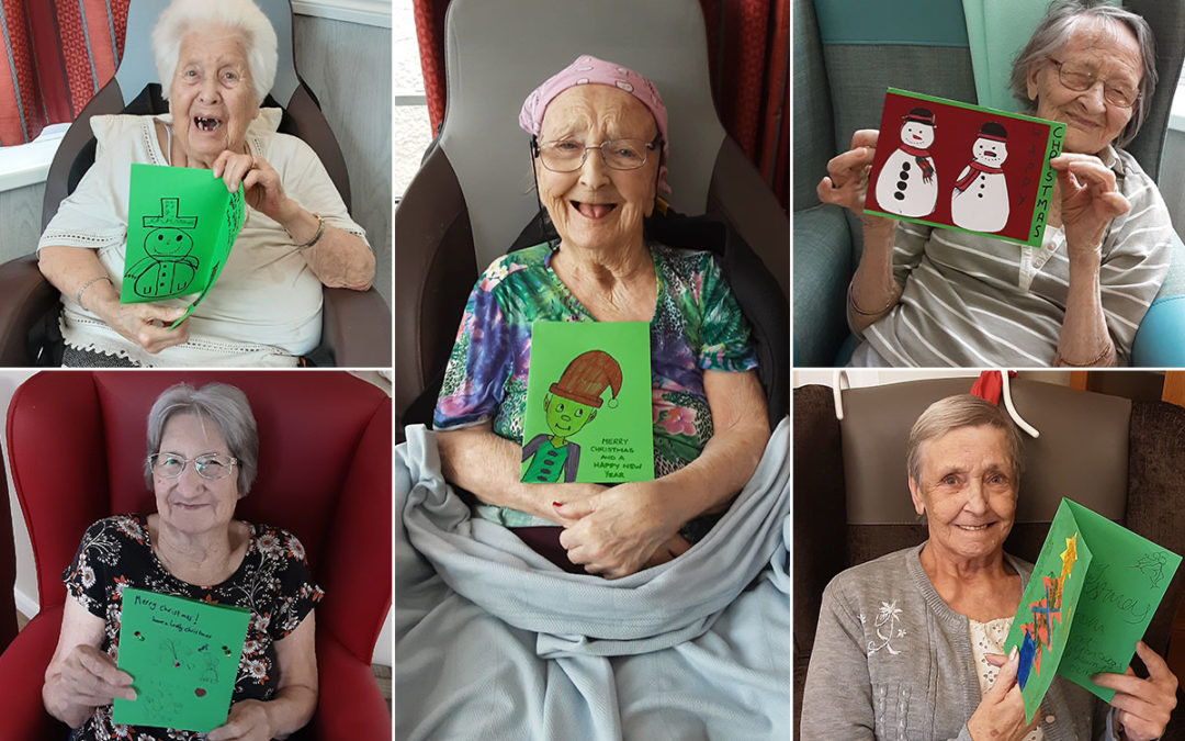 Woodstock Residential Care Home residents receive Christmas cards from local cubs