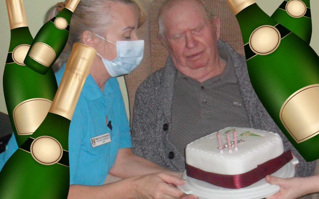 Happy birthday to Don at Woodstock Residential Care Home