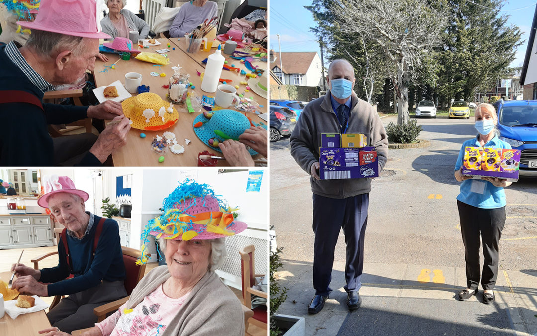 Easter eggs and bonnets at Woodstock Residential Care Home