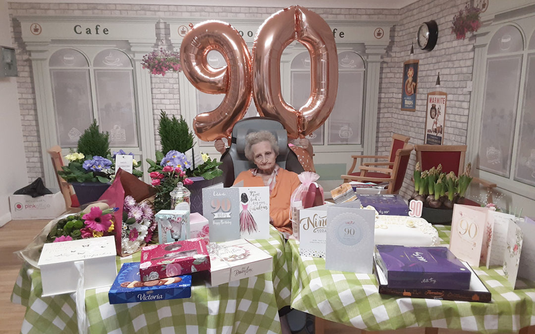 Happy 90th birthday to Maud at Woodstock Residential Care Home