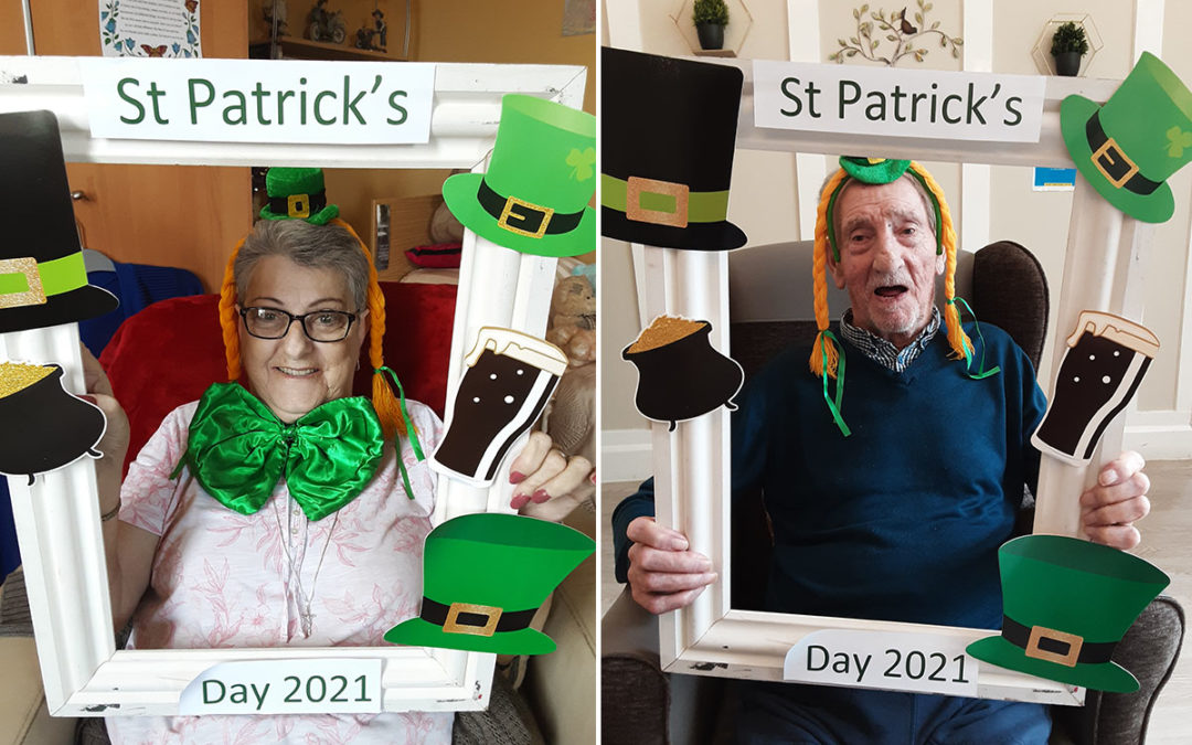 St Patricks Day photoshoot at Woodstock Residential Care Home