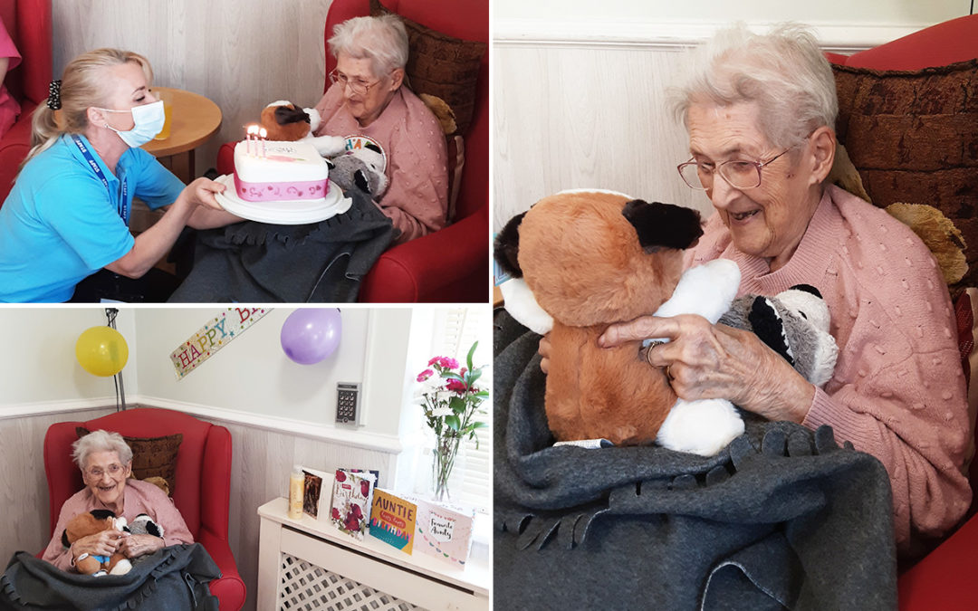 Birthday fun for Daphne at Woodstock Residential Care Home