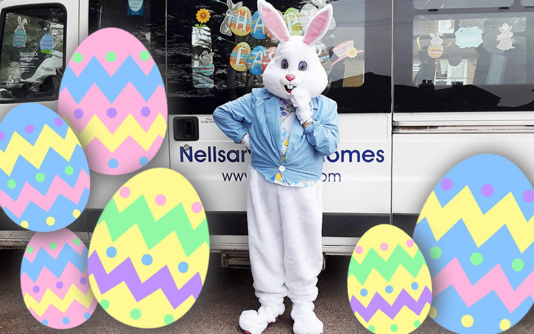 The Easter Bunny visits Woodstock Residential Care Home
