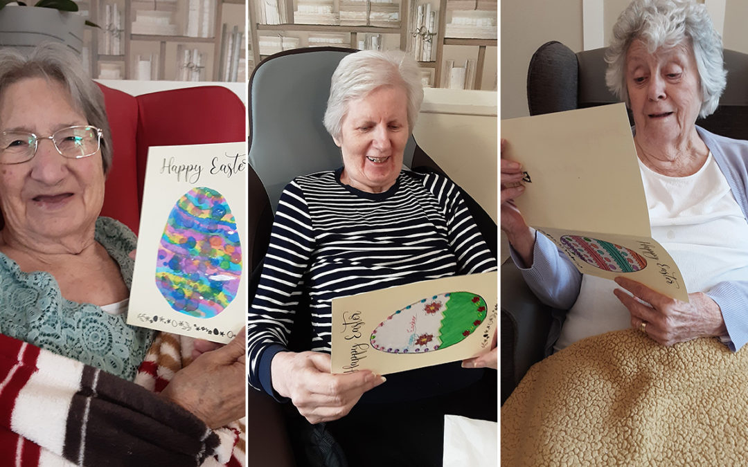 Woodstock Residential Care Home residents receive Easter cards from local school
