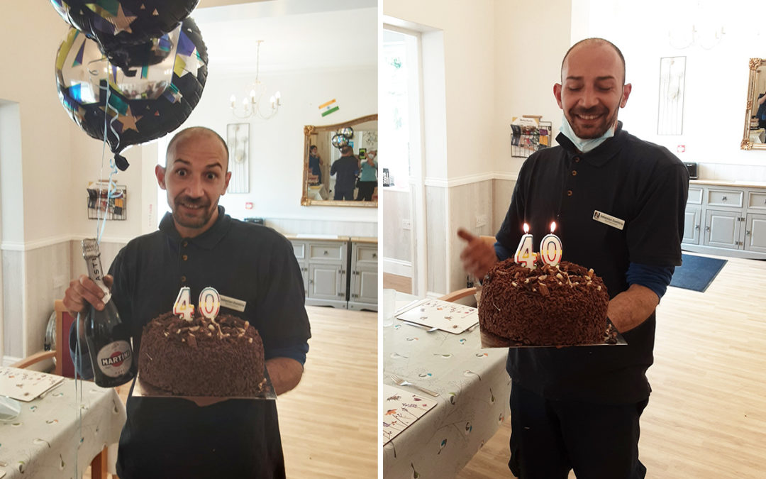 Happy 40th birthday to Sebastian at Woodstock Residential Care Home
