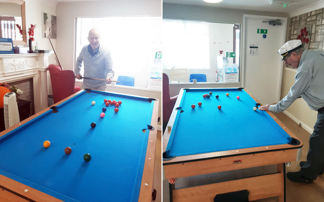 Enjoying pastimes at Woodstock Residential Care Home