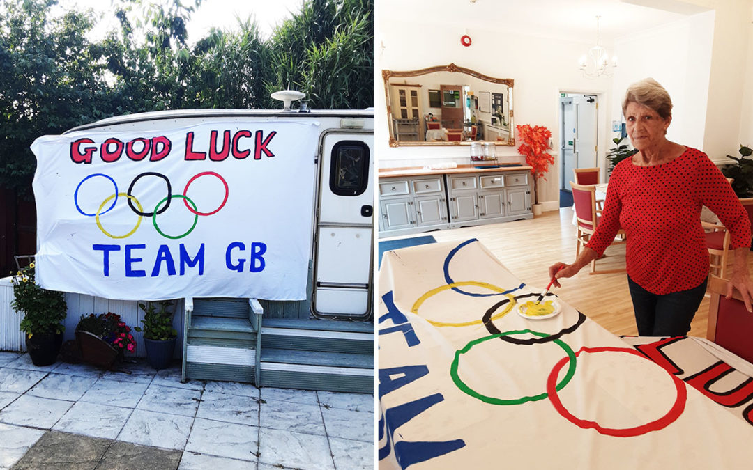 Olympic art and garden bingo at Woodstock Residential Care Home