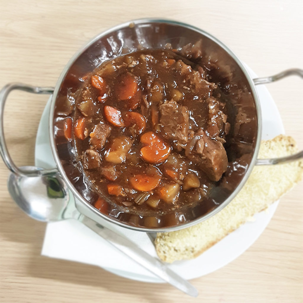 Delicious Irish stew at Woodstock Residential Care Home