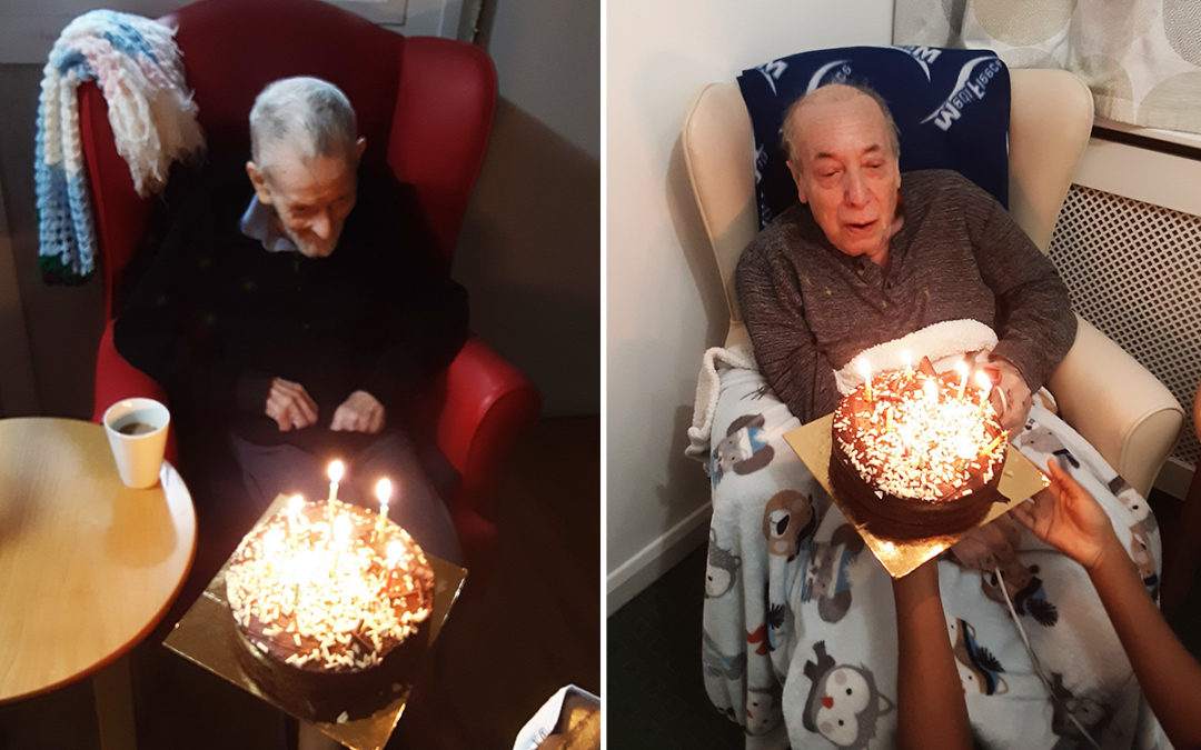 David and Jack celebrate their birthdays at Woodstock Residential Care Home
