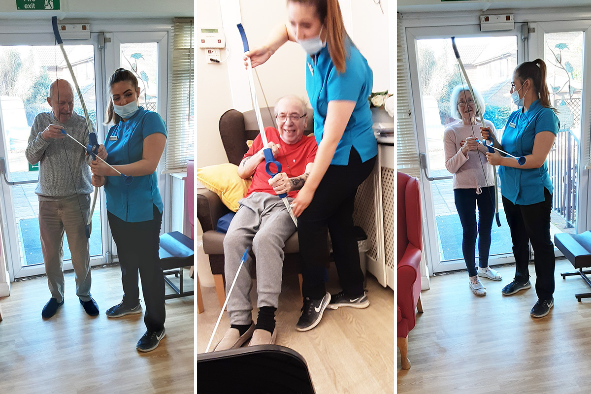 Amazing archery and daring darts at Woodstock Residential Care Home