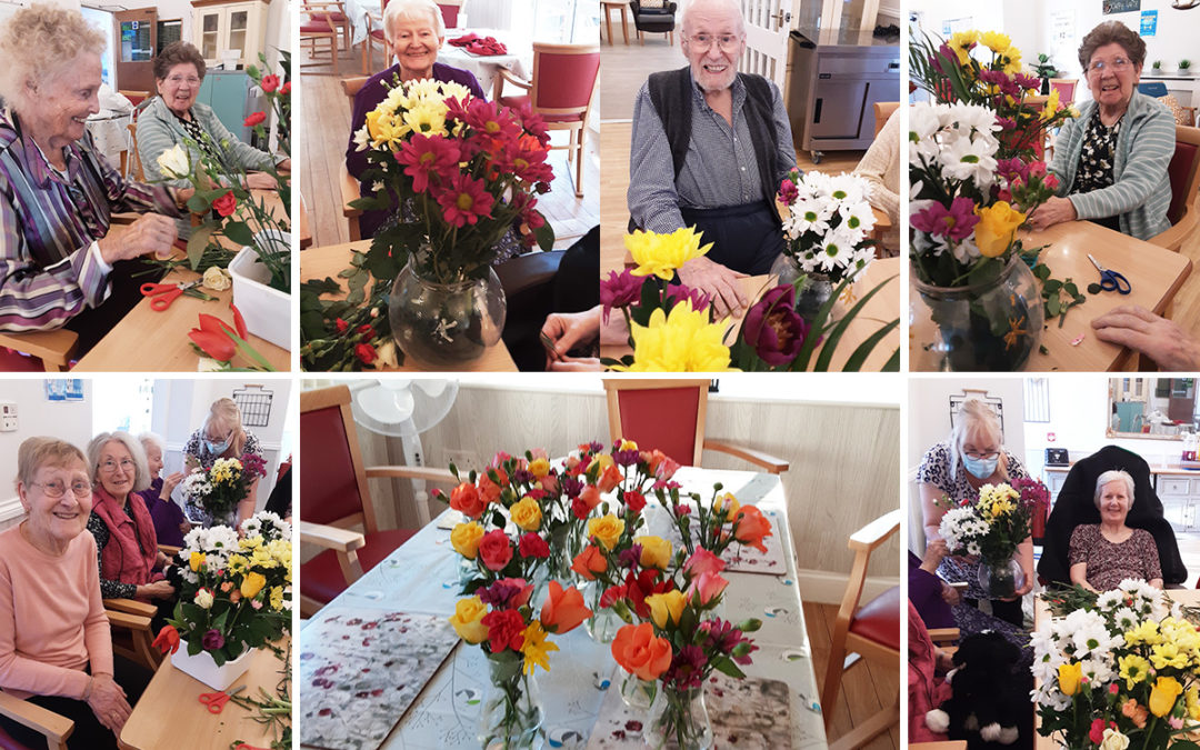 Beautiful bouquets at Woodstock Residential Care Home