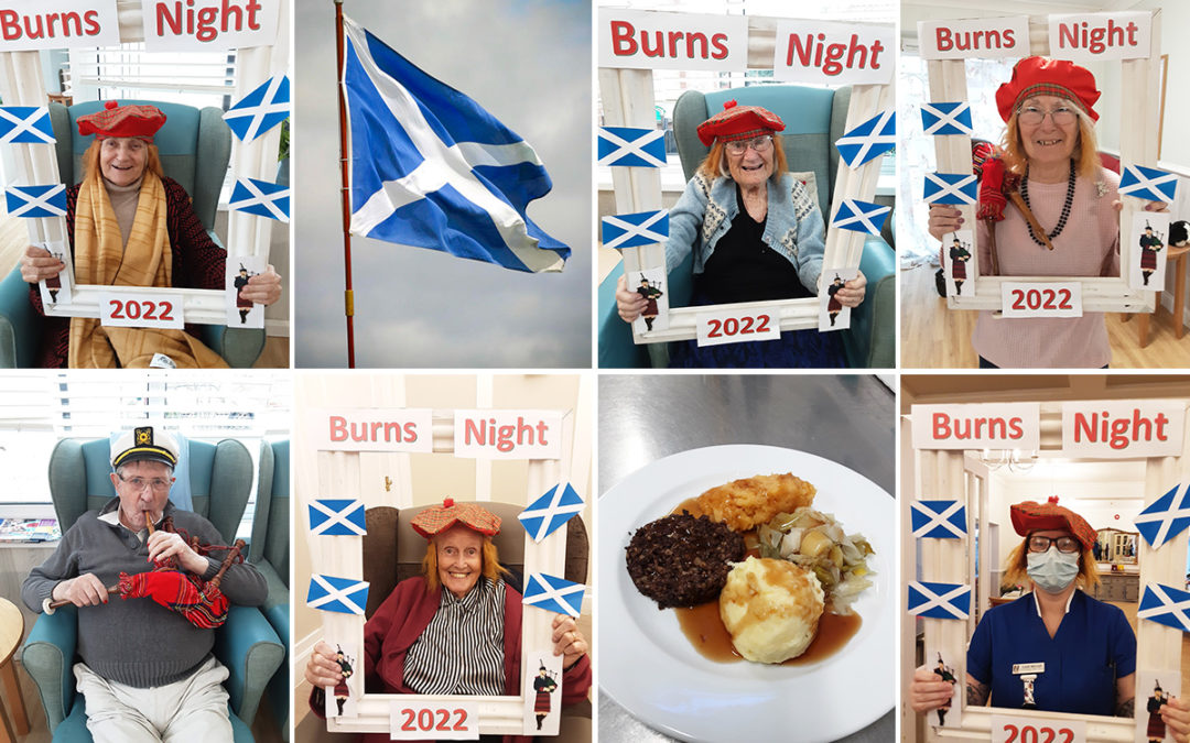 Burns Night celebrations at Woodstock Residential Care Home