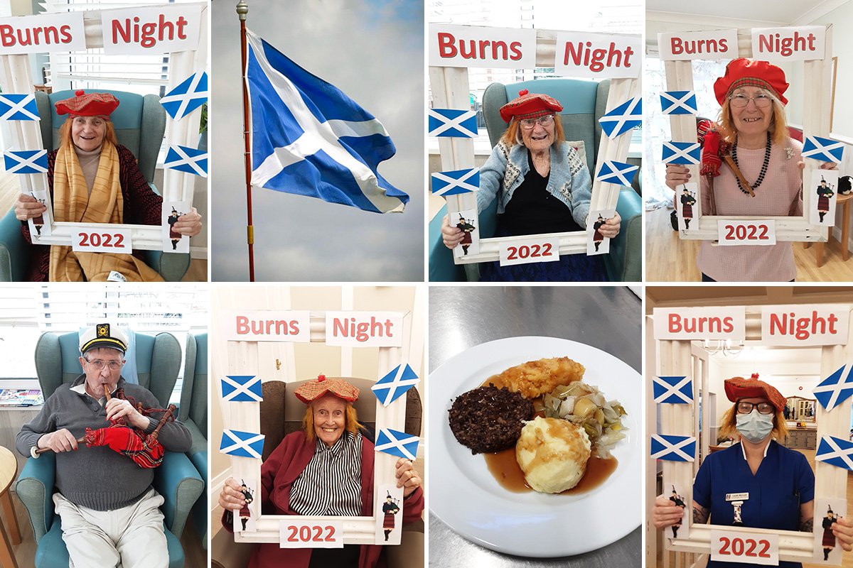 Burns Night celebrations at Woodstock Residential Care Home