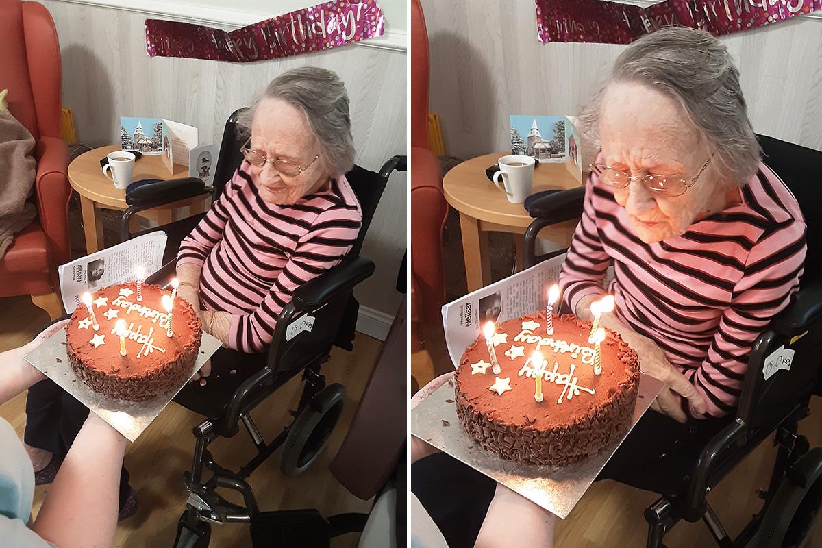 Birthday celebrations for Molly at Woodstock Residential Care Home