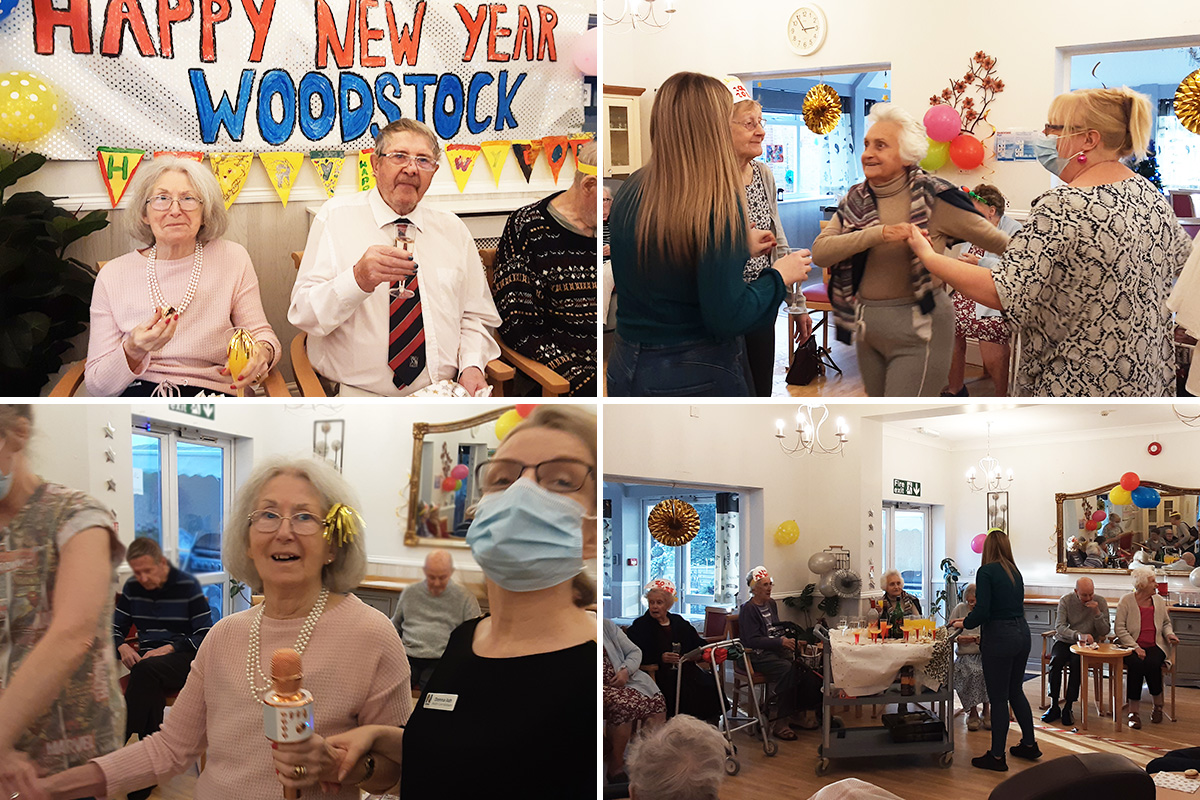 New Year party at Woodstock Residential Care Home