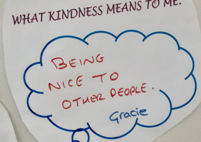 A quote about kindness from a Woodstock Residential Care Home resident