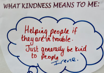 A quote about kindness from a resident at Woodstock Residential Care Home