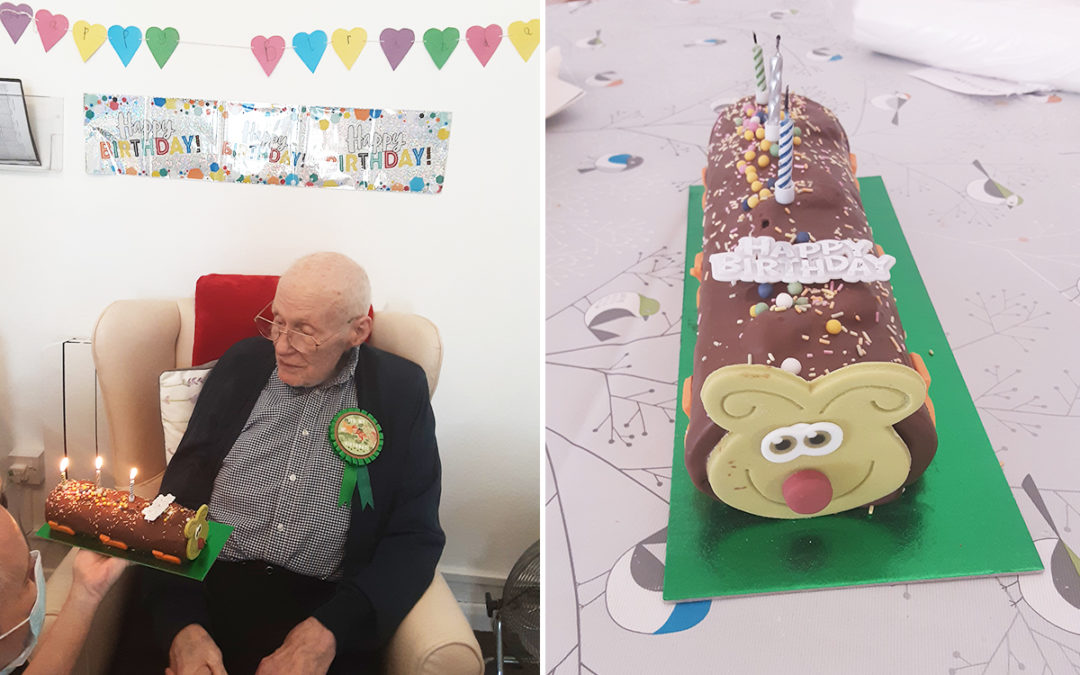 Birthday celebrations for Dennis at Woodstock Residential Care Home