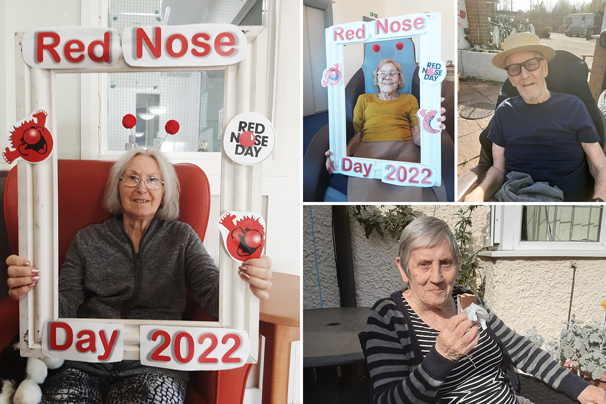 Red Nose Day fun and garden ice creams at Woodstock Residential Care Home